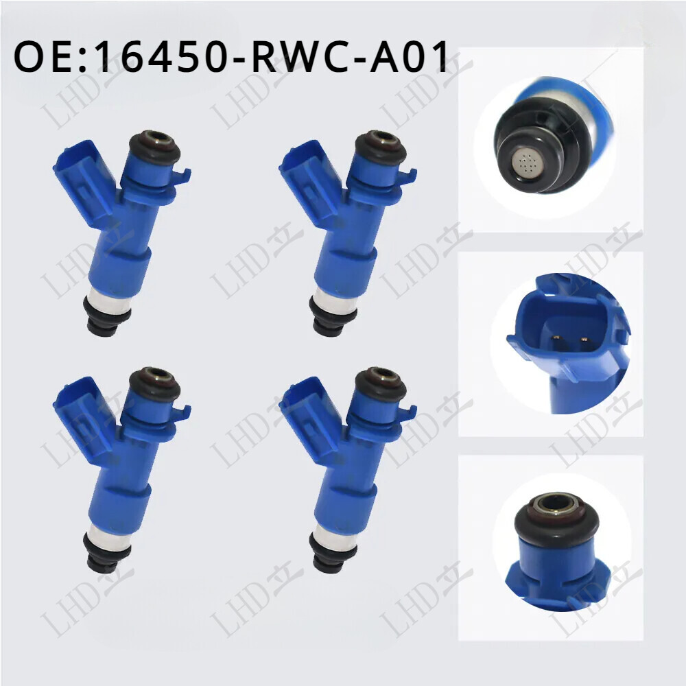 4 Pcs New Fuel Injectors Fits For Honda Acura RDX 410cc B16 B18 K20 K24 Type R；