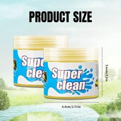 Universal Cleaning Gel Putty, Yellow, 2PCS, for Automotive, Keyboard, Camera and
