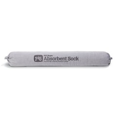 Pig Pig211 Sorbent Sock, 24 Gal, 3 1/4 In X 21 In, Universal, Gray, 48 Pk