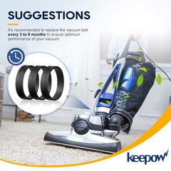 KEEPOW Vacuum Belt for Kirby 3-Pack | Replacement Part #301291G | 3 Belts