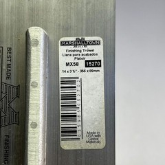 MARSHELLTOWN Finishing Trowels High Carbon Steel W/ Wood Handle 14″x3.5″ MX58