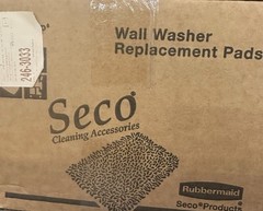 Rubbermaid Commercial S299 9 in. x 5 in. Wall Washer Replacement Pads – WT New