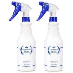Plastic Spray Bottle, Empty Bottles (2 Pack 24 Oz), 2-Pack, Blue