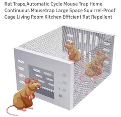 Home Mouse Trap Cage Humane Automatic Continuous Rodent Control LOT OF FOUR