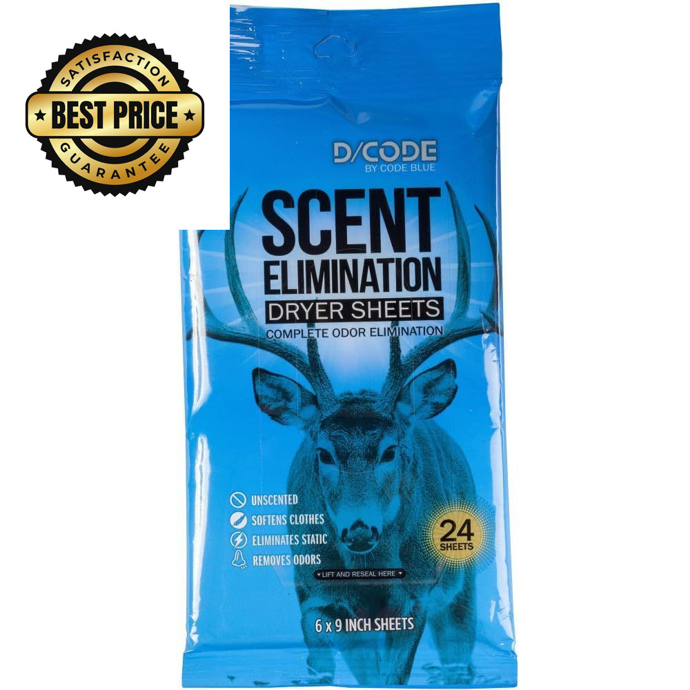 D/CODE by Code Blue Scent Elimination Dryer 24 Count (Pack of 1), White