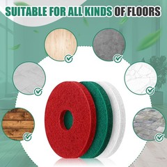 Versatile 12-Inch Orbiter Pads for Scrubbing, Stripping & Polishing Floors