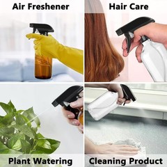 Likealot 2 Pack Leakproof Spray Bottles 300ml – Adjustable Nozzle Clear