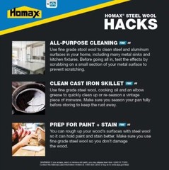 Homax Rhodes American Steel Wool Fine Grade #0 – 12 Pad