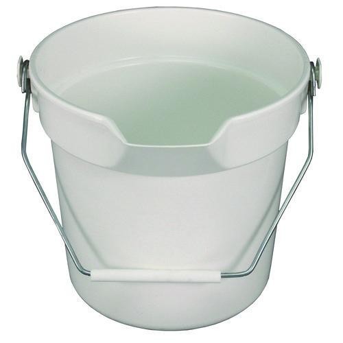 Impact Deluxe Heavy-Duty Bucket, Polypropylene, Gray, 10.63″ Diameter