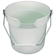 Impact Deluxe Heavy-Duty Bucket, Polypropylene, Gray, 10.63″ Diameter