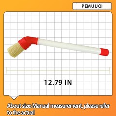 Lube Brush Applicator Swab (4-Pack), 11″ Plastic Handle and 45° Angled Design f