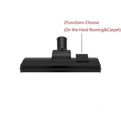 AOMUCH Vacuum Cleaner Floor Brush Tool, 1.25″ Inner Diameter：1.25inch, Black