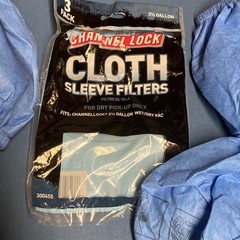 Channel Lock Reusable Cloth Sleeve Filters 3-Pack for 2-1/2 Gal Vac 300455