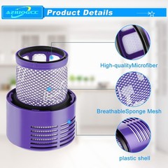 Aziliogcc Replacement V10 Filters For Dyson V10 Cyclone Series V10 Absolute V10