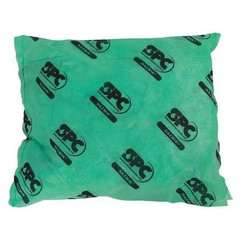 Brady Haz1818 Sorbent Pillow, 28 Gal, 18 In X 18 In, Harsh Chemicals, Green, 16