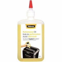 Fellowes Powershred Performance Shredder Oil, 12 oz, Extended Nozzle Bottle (352