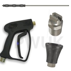 20M KARCHER HDS 501 550 551 558 601 HEAVY DUTY HOSE TRIGGER GUN LANCE NOZZL SET