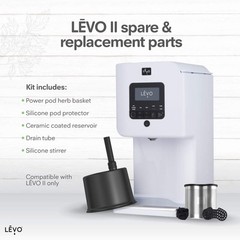 LĒVO II Spare Parts Kit – Includes Power Pod Herb Basket, Silicone Pod…