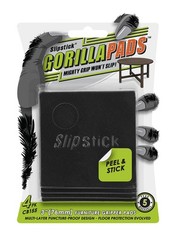 Slipstick GorillaPads Non Slip Furniture Pads/Gripper Floor 3″ Square, Black