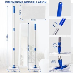 2-in-1 Mops for Floor Cleaning, Dry and Wet Multi, Disposable Dry Wet Cloth |