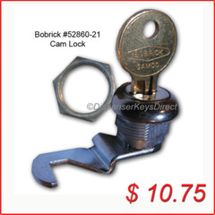 Bobrick Cam Lock Set #52860-21 for Paper Towel & Toilet Tissue Disp. (1/set)