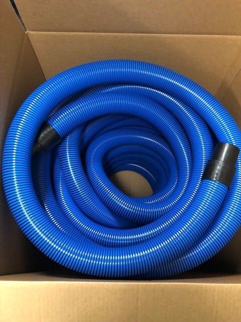 1 1/2” ID X 50’ Truckmount Carpet Cleaning Hose.Welded Cuffs BLUE – 3ea