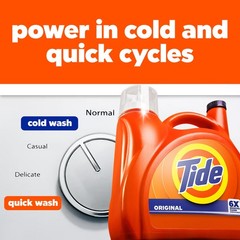 Tide Liquid Laundry Detergent, Original Scent, 1.03 Gallon (Pack of 1), white