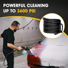 NIFUAL Upgraded 50 FT Pressure Washer Hose, 3600 PSI Flexible High Power Wash…