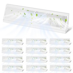 Aremae 2 Pack 18 Inch Baseboard Register – RoundFlow Design for Maximum Air F…
