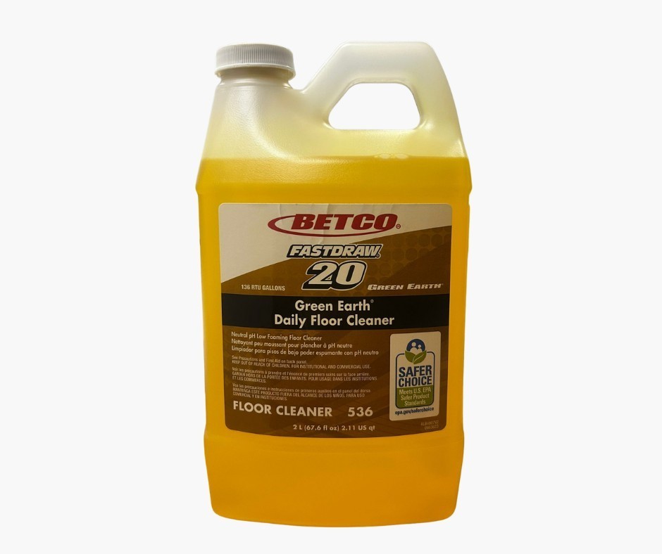 BETCO 20 Fastdraw (2 LITER EACH) Green Earth Daily Floor Cleaner