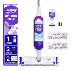 Swiffer PowerMop Multi-Surface Mop Kit for Floor 1 Kit, Purple and White