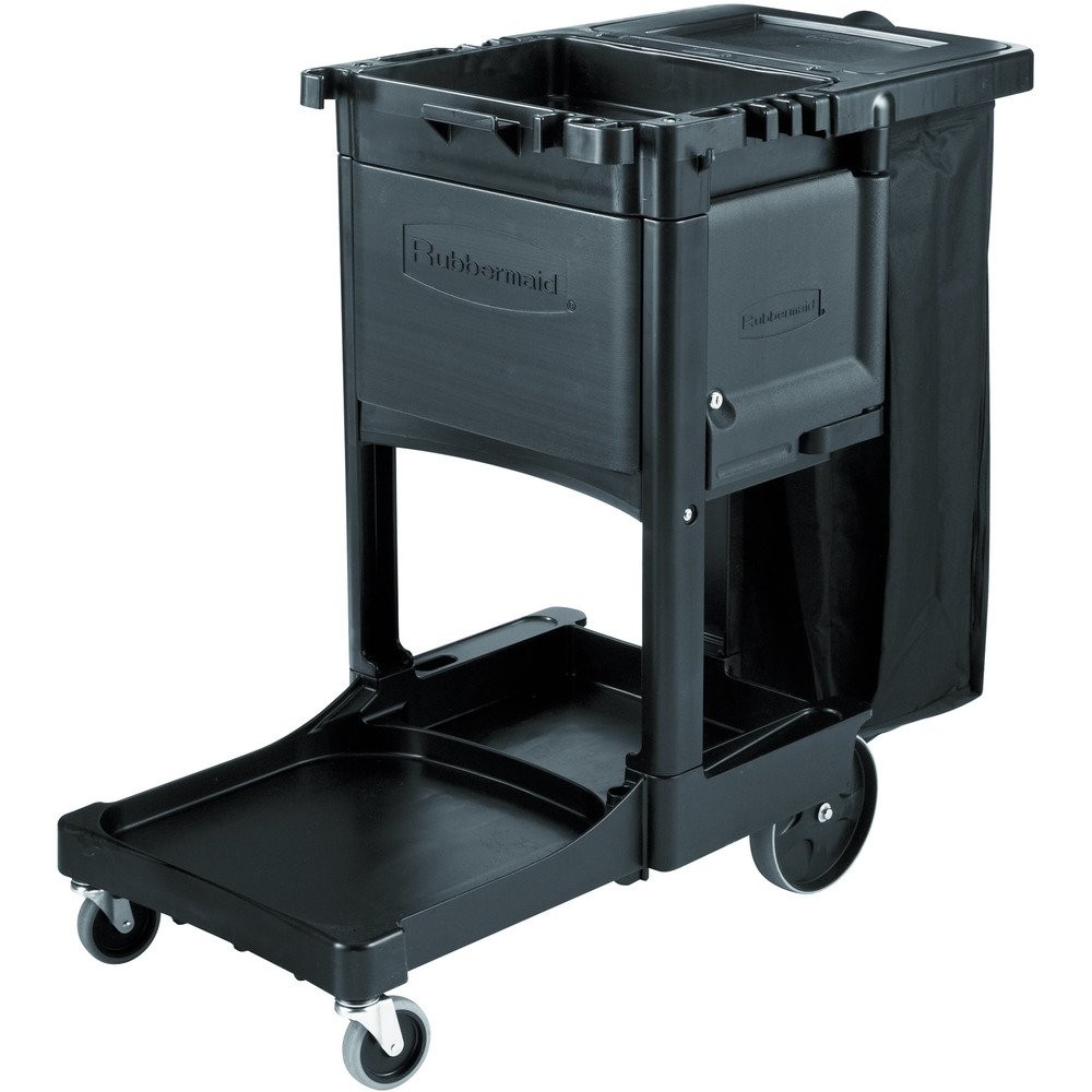 Rubbermaid 6181 Locking Cabinet Doors for 6173 Janitor Cart – Black