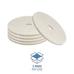 Durable 19-Inch Floor Burnishing Pads Set of 5 for Effortless High-Speed Care