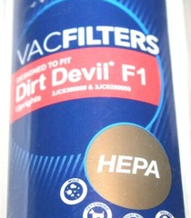 Ultra Care Dirt Devil F1 Uprights Vacuum Filter Vac Filter HEPA