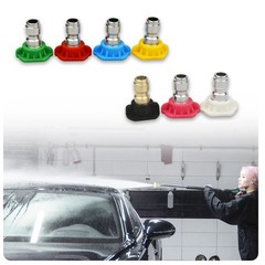 7 Pcs 7 Color Pressure Washer Spray Nozzle Tips 1/4 Inch 0.9 inches, Colour