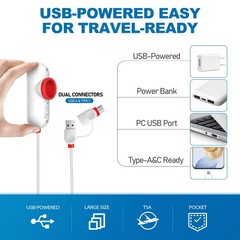 VMstr 9 Pack Travel Vacuum Storage Bags 9 Combo + USB Pump, Red and White