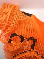 5 Large Capacity Commercial Heavy Duty Mesh Laundry Bags 40 x 30″ Bright Orange