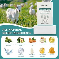 Goat Milk Soap Bar, Natural Goats Soap, Moisturising & ntle