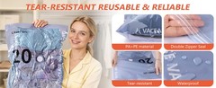 Vacuum Storage Bags with Pump, 10 Pack Travel Compression Bag for Travel,