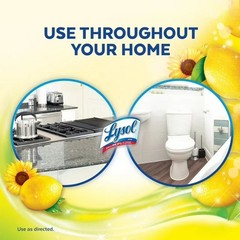Lysol Disinfectant All Purpose Cleaner, Lemon Scent, 144 oz – 2 Pack