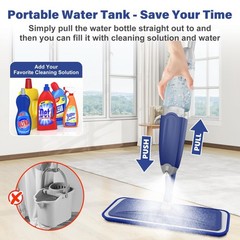 Microfiber Spray Mop for Floors Cleaning: Wet Dry Hardwood Floor Mops with 3 …