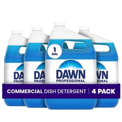 Dawn PRO Manual Pot and Pan Detergent, Dish Soap 128 Fl Oz (Pack of 4), Blue