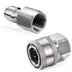 Hotop NPT 3/8 Inch Stainless Steel Inch, Internal Thread, External Thread