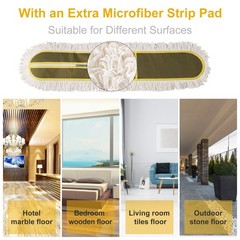 36″ Commercial Dust Mops for Floor Cleaning Heavy Duty Floor Duster Mop with …