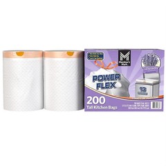 Member’s Mark Power Flex 13-Gallon Tall Kitchen Trash Bags, Lavender, 200 ct