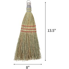 Genuine Joe Whisk Broom Metal Hang Ring Natural 12 Count 80161Ct