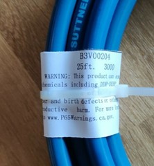 Suttner America 1/4″ x 25′ Blue Carpet Cleaning Solution Hose 3,000 PSI 25ft