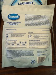 NEW Carbona Free & Clear Laundry Detergent Sheets 25 Pack LOT 8 400 sheets Total