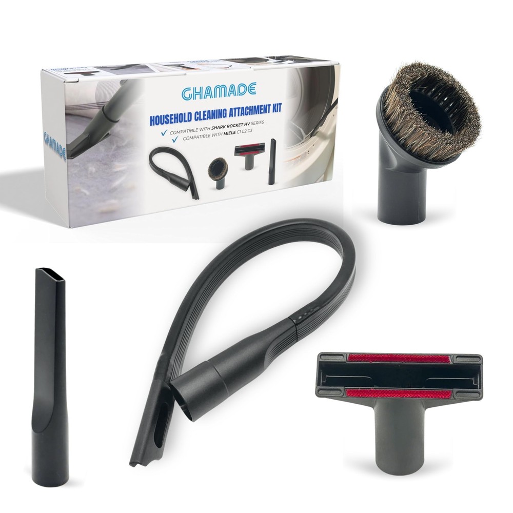For Miele 35mm Vacuum Attachment Kit compatible with C1 C2 C3, Black