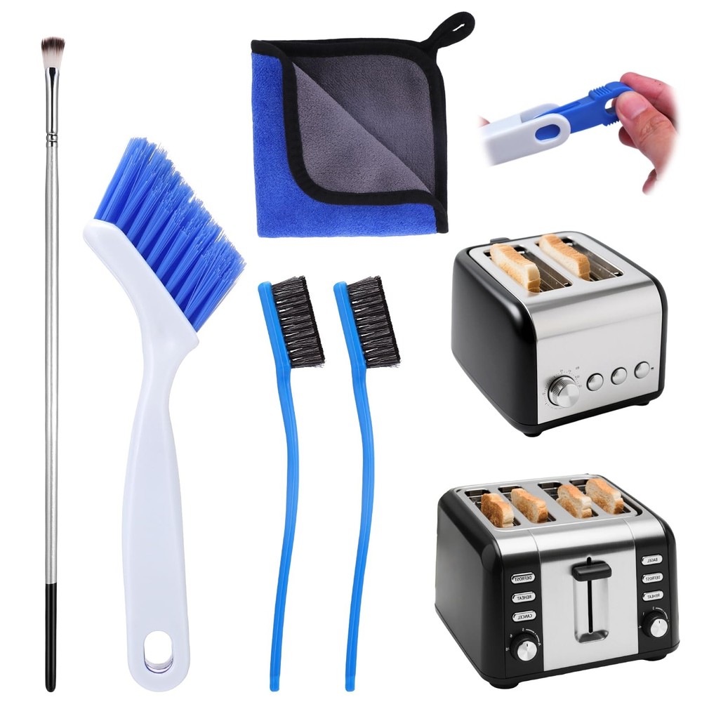 XANGNIER Toaster Cleaning Brush Set,5 Pcs Cleaner Supplies Tools Multicolor